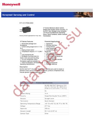 V7-1C17D8-002 datasheet  